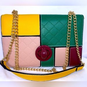 Multicolor classy handbag